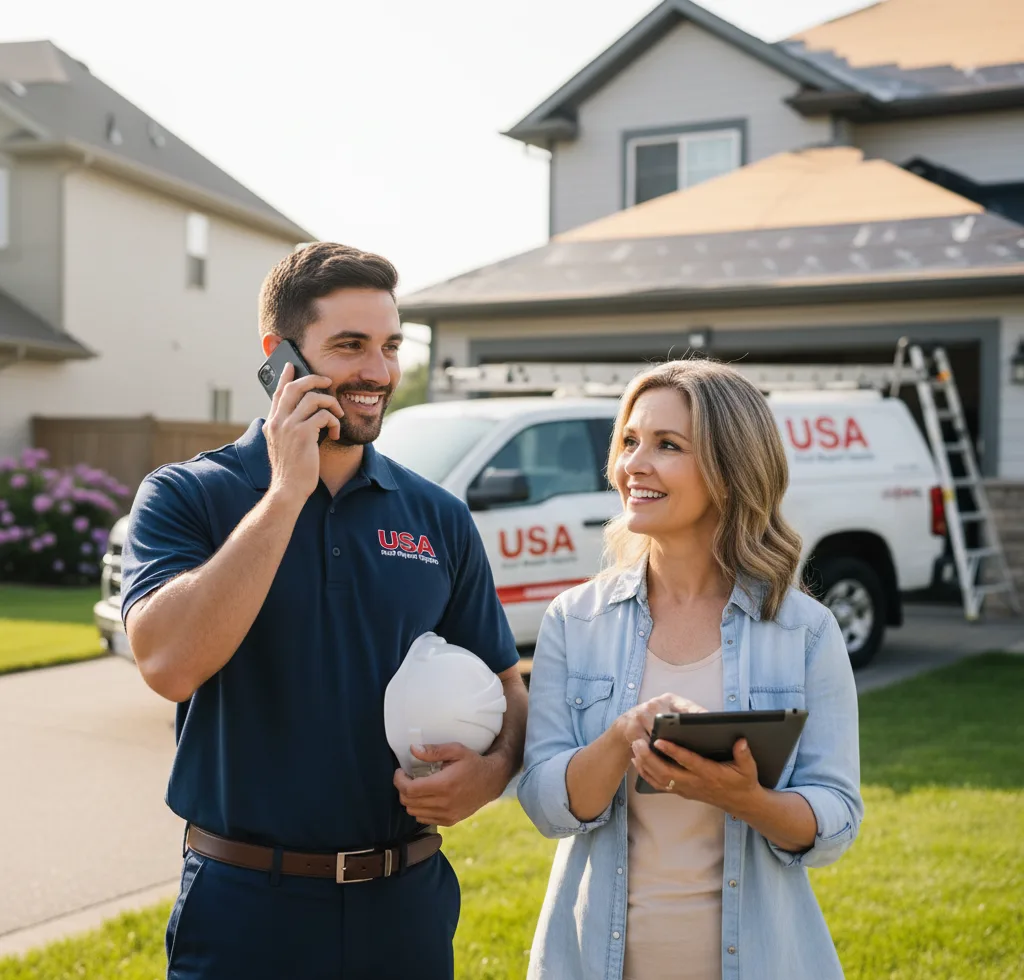 USA Roof Repair Experts customer support in Hamlin